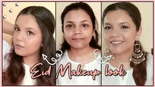 Simple Eid Makeup look for beginners/GRWM to go nowhere 🥺||Basundhara Sinha