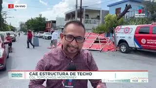 Cae estructura de techo en la Col. Topo Chico, Monterrey | Noticias MTY segunda emisi&oacute;n