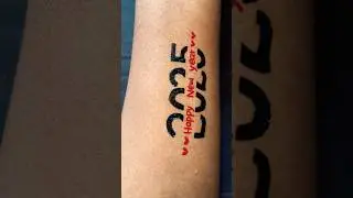 2025 New year tattoo art 👍 #shorts #tattoo #trending