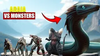 Abaia (Melanesian Giant Eel) vs Giant Monsters | 3D Monsters Size Comparison 2025