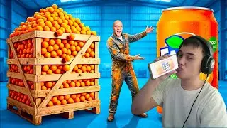 Нарезка смотрю: Я СДЕЛАЛ ГИГАНТСКУЮ FANTA ИЗ 1 ТОННЫ АПЕЛЬСИНОВ !!!