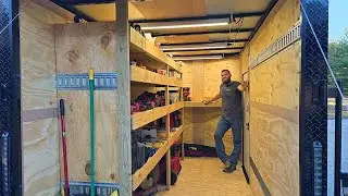 We Decked Out Our Enclosed Work Trailer! | Daily Entrepreneur Vlog
