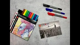 Postkarten und Fotos gestalten mit den Graphix Permanent Markern von Marabu 🤩