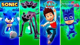 SONIC vs CATNAP vs RYDER vs PJ MASKS 🎶 Tiles Hop