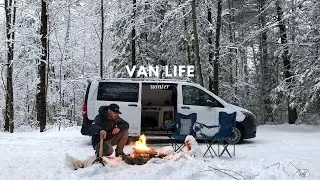 Van Life: Winter's Night in our Metris Camper