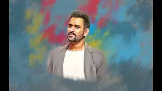 Portrait digital painting | Dhoni Digital Painting | Cricket player dhoni DP photo | CSK Dhoni