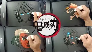 Water Breathing Technique Users - Sakonji, Giyu, Tanjiro, Sabito, Kimetsu no Yaiba Demon Slayer