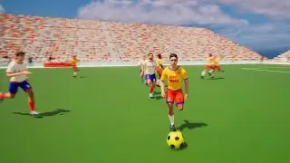 Football (Soccer) Simulation : Winning and Losing the Ball - Unreal Engine 5 (UE5)