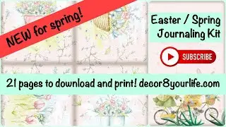 New Easter:Spring Journal Kit Collection Flip Through | Decor8YourLife com