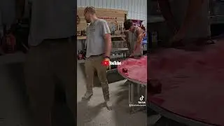 Stamped concrete table flip! #concretelove #construction #concretelovers #concrete #concreteworks