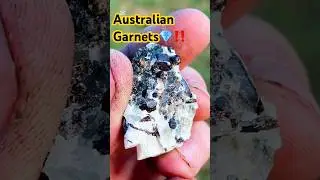 Garnets found in Lithgow Australia nsw.🇦🇺💎 #fypage #wildaustralia #minerals #fossicking #crystals