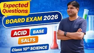PYQ | Board Exam 2026 | Class 10th Science | Important Questions | Acid Base Salts | Metal saltwater