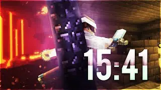 INSANE BLIND TRAVEL &bull; Minecraft 1.16.1 Any% RSG Speedrun in 15:41min &bull; NiceTwice