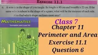 Class 7 maths chapter 11Exercise 11.1 question 6