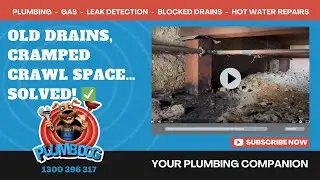 Rebuilding Old Drains in a Crawl Space 🛠️ | Kensington