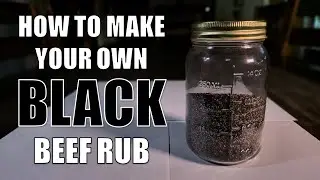 Make your own - BLACK Beef Rub #texasbbq #beefrub #blackseasoning