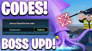 *🐙БОСС* НОВЫЕ РАБОЧИЕ КОДЫ ОБНОВЛЕНИЯ ДЛЯ БОСС-ОСЬМИНОГА ДЛЯ РЫБАЛКИ С ПОДВОДОМ! КОДЫ ДЛЯ РЫБАЛКИ...
