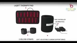dgyao&reg; 660nm led red light and 880nm near infrared light therapy devices for pain reliver