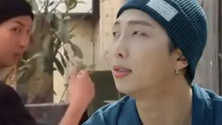 250619 Namjoon 김남준 RM of BTS is smoking 🚬 in Paris 🇫🇷 in front of Le Petit Marcel restaurant 😮