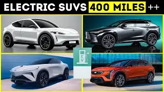 Top 10 Electric SUVs with the Longest Range in 2025 | Over 400 Miles of Range!