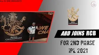 AB de Villiers joins the RCB bio bubble for IPL 2021| RCB