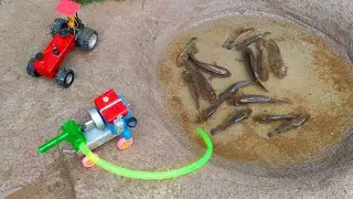 Catch fish using mini water pump | fishing exciting | diy tractor ‪@sunfarming7533