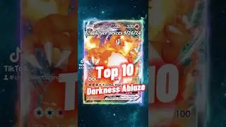 Top 10 EXPENSIVE Darkness Ablaze Pok&eacute;mon Cards 🔥 #shorts #darknessablaze #top10pokemon
