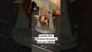 Jurassic Park Christmas Ornament from last year (2024)