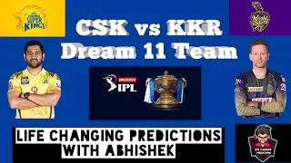 CSK vs KKR Dream 11 Team | 49th IPL Match | 29 Oct 2020 | Dubai | Prediction | Fantasy Cricket.