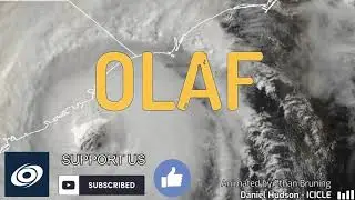 The Track of Hurricane Olaf (2021)