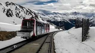 Funicular Parsennbahn H&ouml;henweg - Weissfluhjoch Davos (Switzerland)