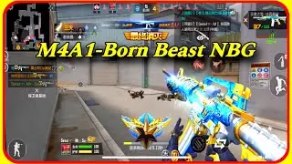 CF Mobile | M4A1-Born Beast Noble Gold Súng Của Nhà Giàu Có Khác Bắn Siêu Dính | Tường CT