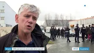 Bordeaux Métropole : 247 personnes ont été évacuées du squat de Bègles