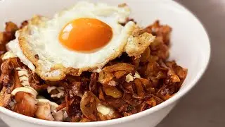ガリハラ再開。にんにく鶏肉照り焼き丼。【略してNTT-D】Super Garlic Chicken Teriyaki Rice Bowl.