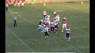 Alijah Hicks #58 gang tackle against Ravenswood (DL)(sophomore year)