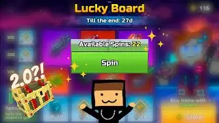 22 Lucky Board Spins! Let&rsquo;s See What I Get! 👀 (Pixel Gun 3D)