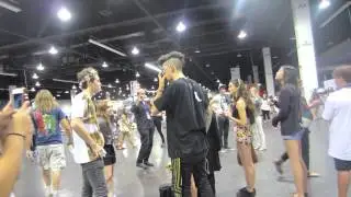 Sam Pepper and Harrison Webb Meeting Fans at VidCon 2014