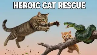 Cat and Snake|A Mother&rsquo;s Courage 🐱| Heart-Touching Pixar Style Cat Animation | Emotional Short Film&rdquo;