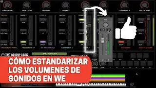 Como estandarizar los volumenes de sonidos en MainStage (Worship Essentials Standard)