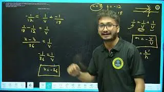31. A student has focused the image of an object of height 3 cm on a white screen using a concave mi