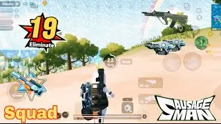 Squad gameplay 19 kill | Combo AUG 6x scope vs Energy akimo | Sausae man montage
