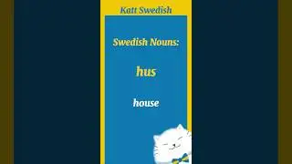 hus / house 🇸🇪 Swedish Noun Forms #svenska #swedish #swedishnouns #basicswedish #easyswedish #hus