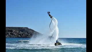 Flyboarding in Golden Bay Malta