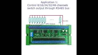 24CH RS485 Remote Control Switch Multifunction PLC IO Expansion Board Modbus