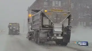 KSN News at Noon winter storm coverage