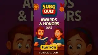 Awards and Honours Quiz Play Now on subgquiz.com #subgquiz #quiz #quizzes #education #awards #shorts