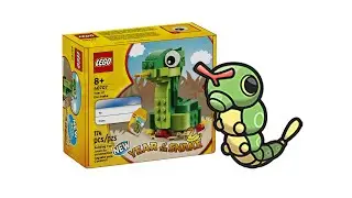 Build a Pokemon Caterpie from official Lego set!