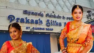 Kanchipuram silk saree|| prakash silks || 1k - 3lakhs saree|| wedding silk sarees