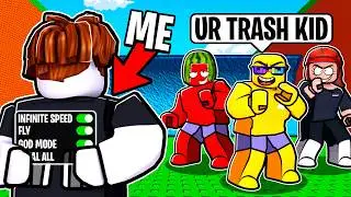 Trolling with ADMIN HACKS in Escape Brainrot for Tsunami