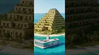 The great pyramid Hotel and the floating museum in Maldives 🇲🇻 by Just Cavalli #maldives #egypt